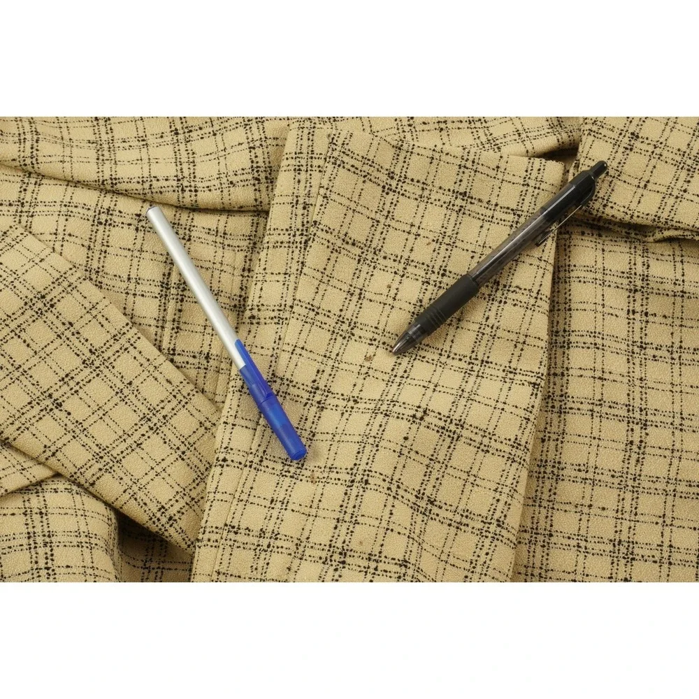 Vintage 1950s Louis Roth Atomic Fleck Check Tweed Gold Button‎ Sport Coat 39R